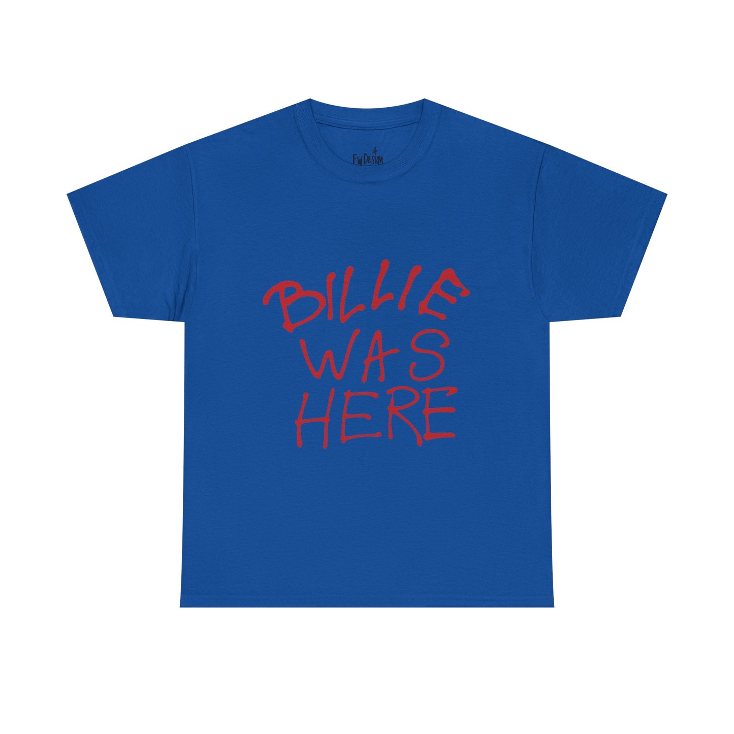 Billie Was Here Graphic Tee Red Title