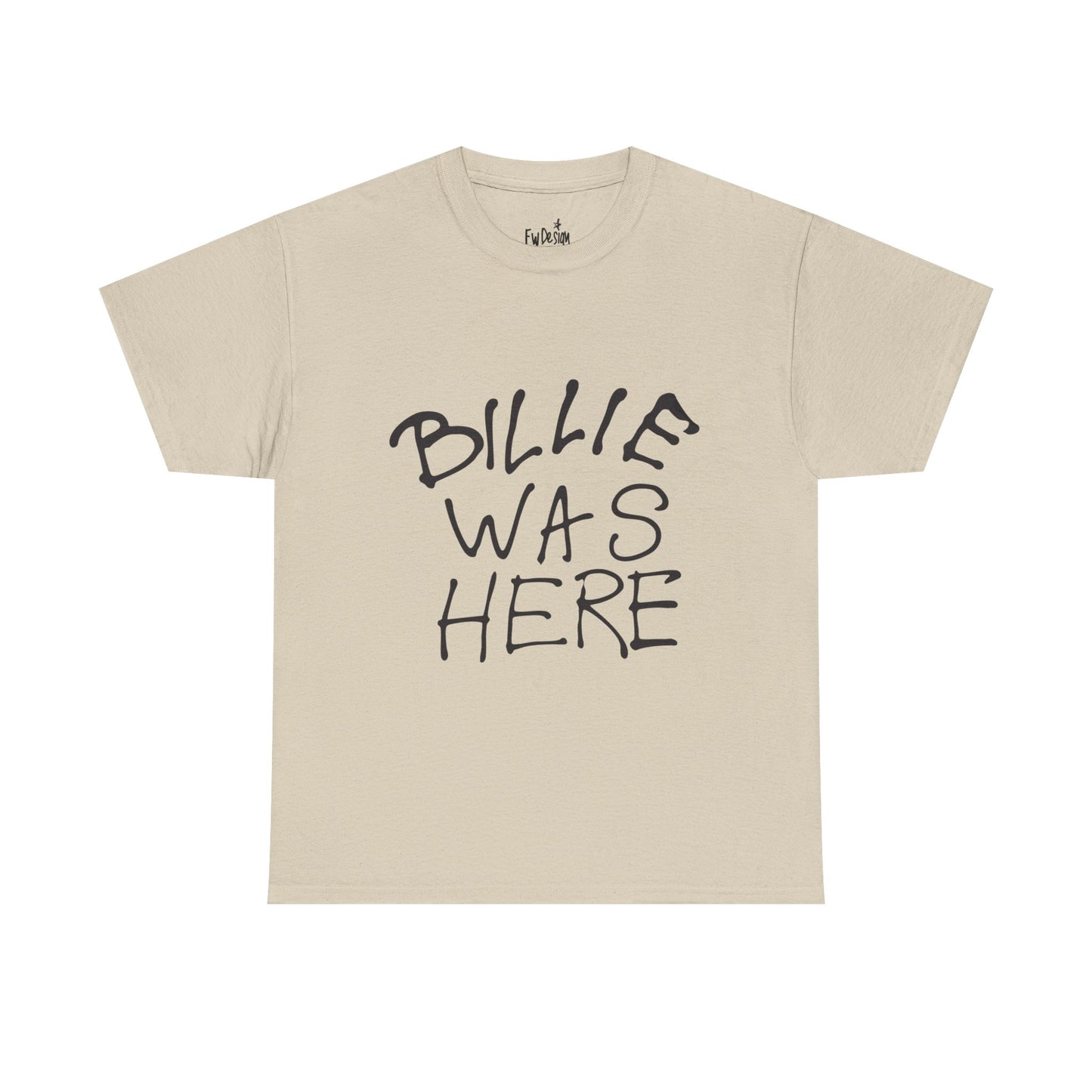Billie Was Here Graphic Tee  Black Title