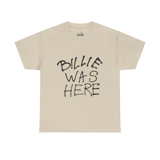 Billie Was Here Graphic Tee  Black Title