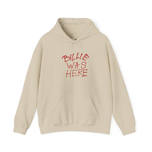 Billie Was Here Red Title Hoodie