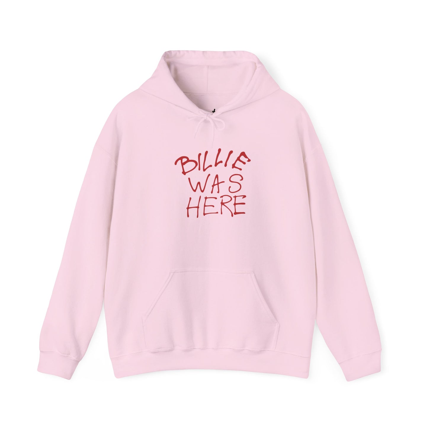 Billie Was Here Red Title Hoodie