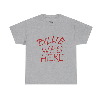 Billie Was Here Graphic Tee Red Title