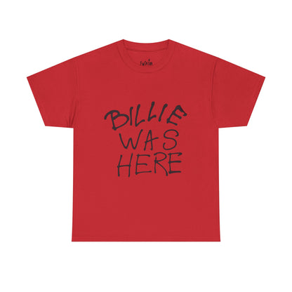 Billie Was Here Graphic Tee  Black Title