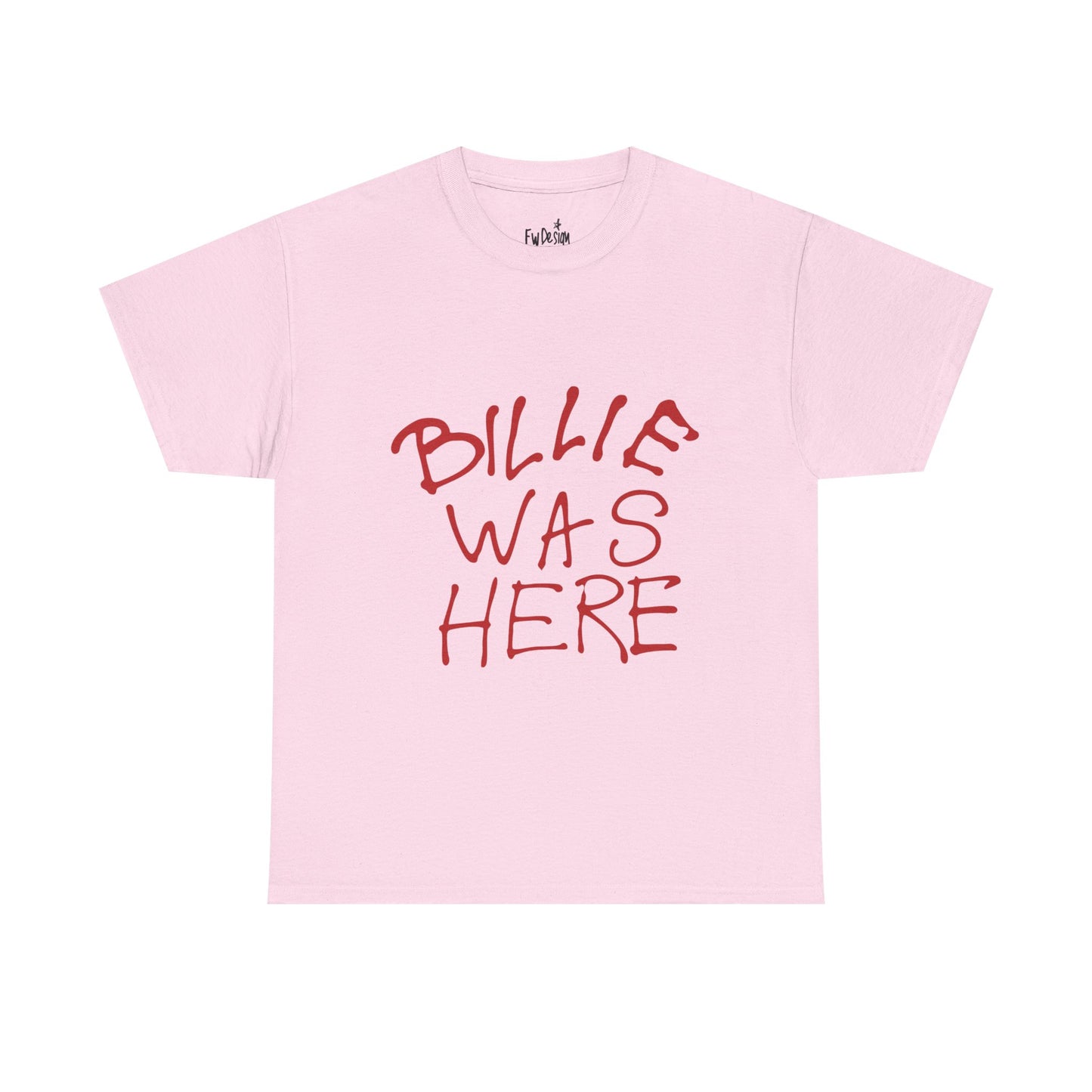 Billie Was Here Graphic Tee Red Title