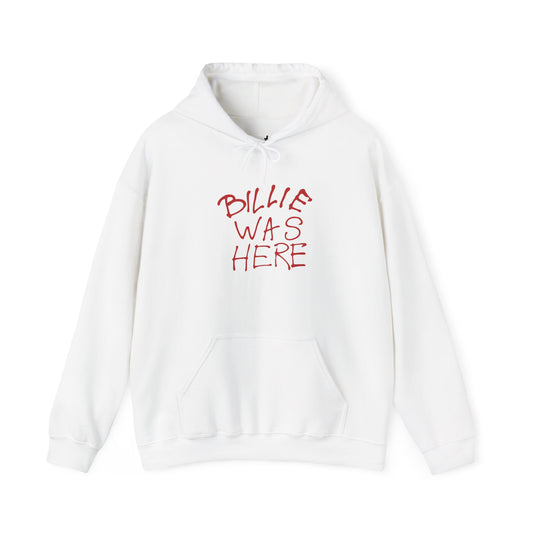 Billie Was Here Red Title Hoodie