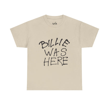 Billie Was Here Graphic Tee  Black Title