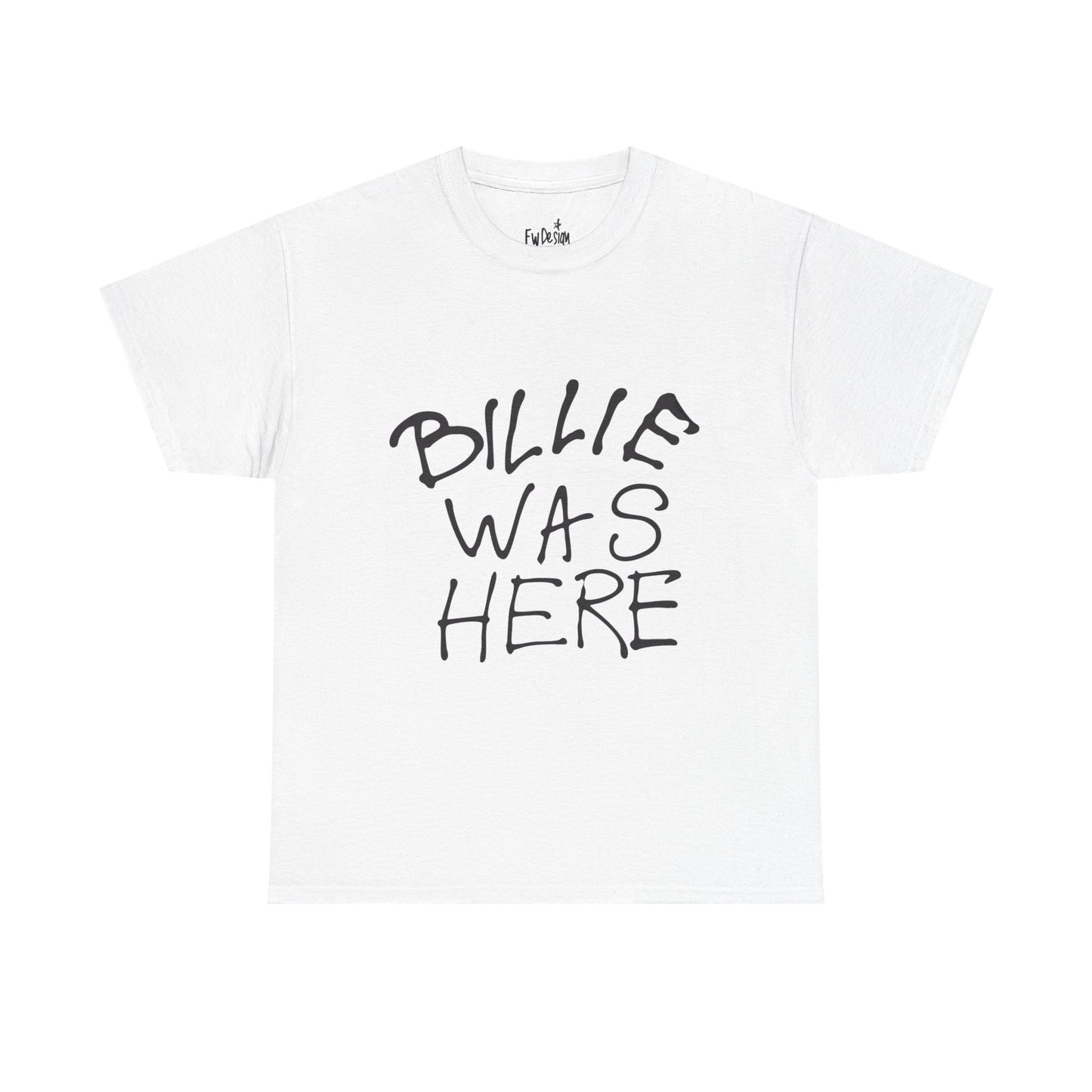 Billie Was Here Graphic Tee  Black Title