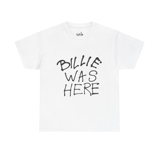 Billie Was Here Graphic Tee  Black Title