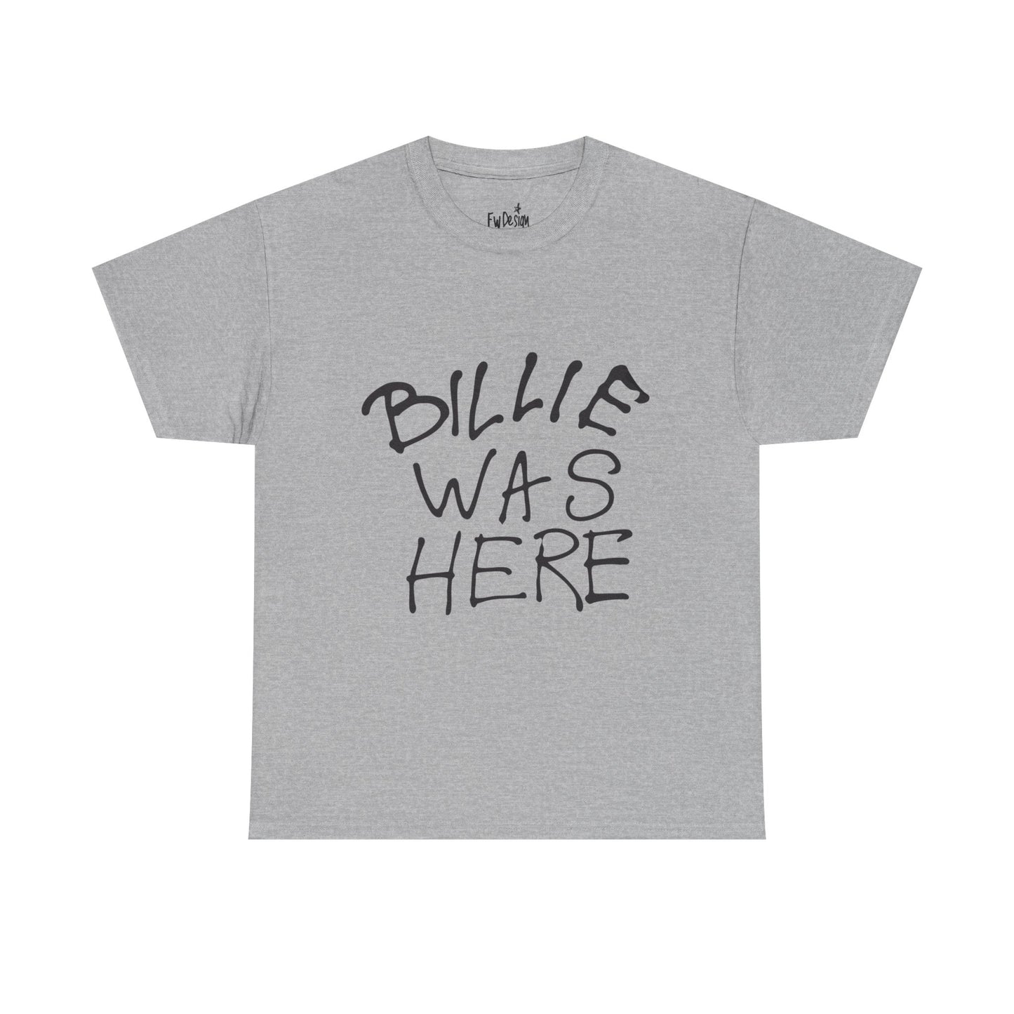 Billie Was Here Graphic Tee  Black Title
