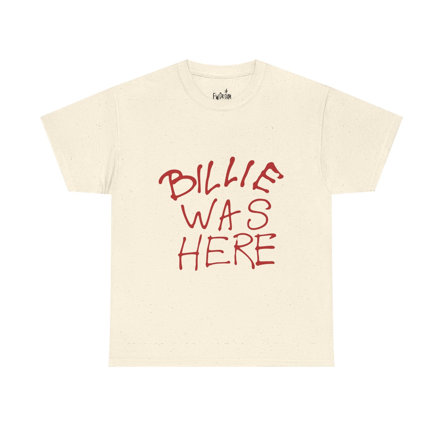Billie Was Here Graphic Tee Red Title