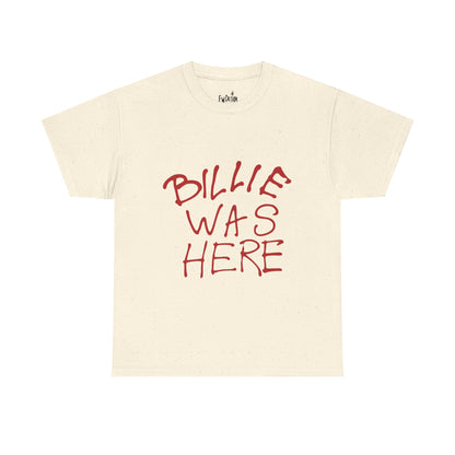 Billie Was Here Graphic Tee Red Title